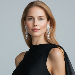 January Earrings Crystal