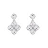Lila Earrings Crystal Silver
