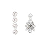 Clara Earrings Crystal Silver