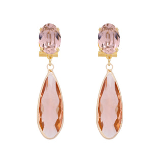 Peach drop statement earrings - Anton Heunis