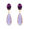 Purple and lilac drop statement earrings - Anton Heunis