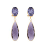 Purple drop statement earrings - Anton Heunis