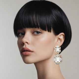 Pendientes de cristal de Medusa
