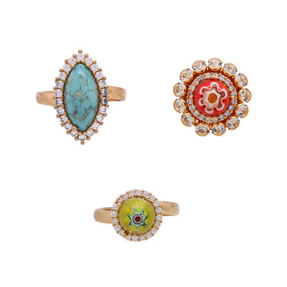 Set of colorful rings - Anton Heunis