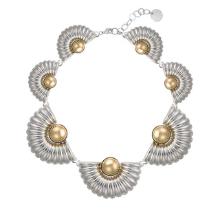 Statement mixed metals necklace - Anton Heunis