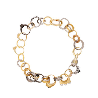 Statement ring mixed metals necklace - Anton Heunis