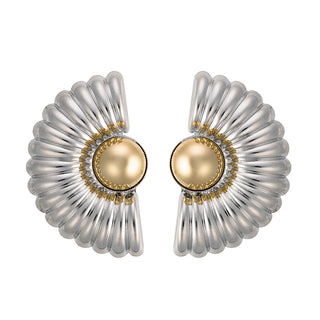 Stunning mixed metals statement earrings - Anton Heunis