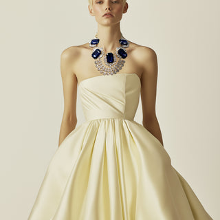 Anton Heunis - Gold necklace with blue gem crystals