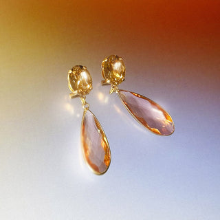 Loretta Earrings Peach
