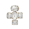 Louvre Brooch Crystal Pearl