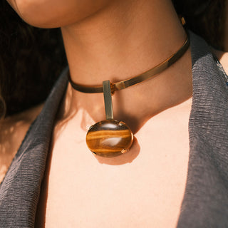 Diana Necklace Tiger Eye