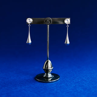 Drop Silver Earrings