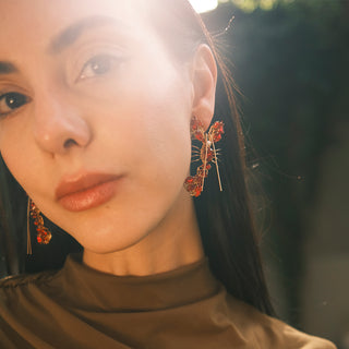 Red lobster statement earrings - Anton Heunis