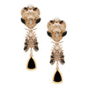 Thandi Earrings Black Gold