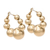 Gold bubble hoop statement earrings - Anton Heunis