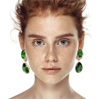 Statement green earrings - Anton Heunis