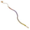 Pulsera Lily Durazno Lila Amarillo